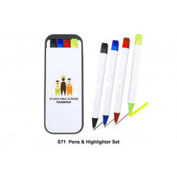 S71  Pens & Highlighter Set, Promotional Gifts, Promotional Gift, Singapore