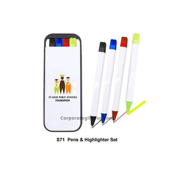 S71  Pens & Highlighter Set, Promotional Gifts, Promotional Gift, Singapore