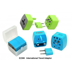 EZ265  International Travel Adaptor W/ Plastic Case, Promotional Gifts, Promotional Gift, Singapore