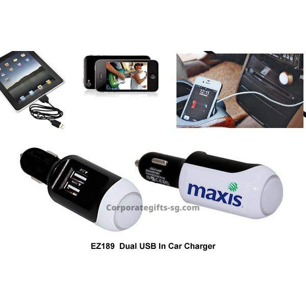 EZ189 Dual USB In Car Charger, Promotional Gifts, Promotional Gift, Singapore