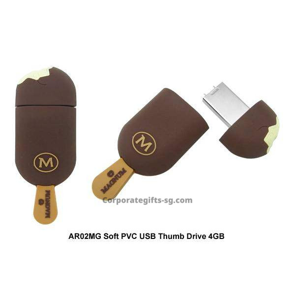 AR02MG Soft PVC USB Thumb Drive 4GB, Promotional Gifts, Promotional Gift, Singapore