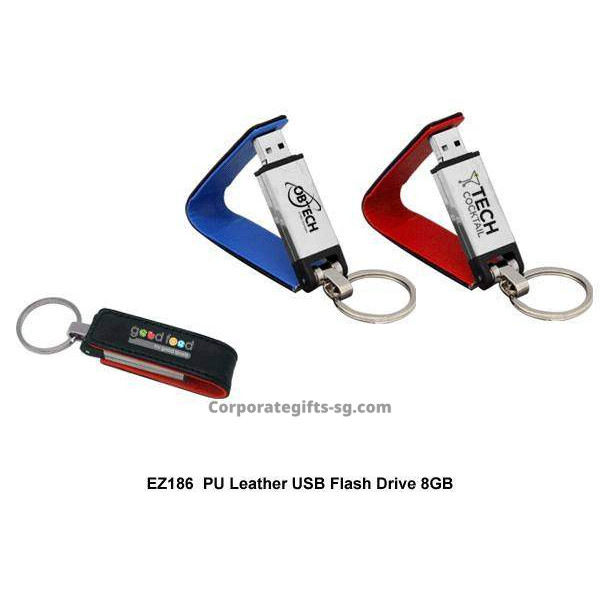 EZ186 PU Leather USB Flash Drive 8GB, Promotional Gifts, Promotional Gift, Singapore