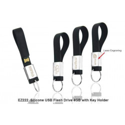 EZ222 Silicone USB Flash Drive 4GB w/ Key Holder, Promotional Gifts, Promotional Gift, Singapore