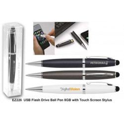 EZ226 USB Flash Drive Ball Pen w/ Touch Screen Stylus 8GB, Promotional Gifts, Promotional Gift, Singapore