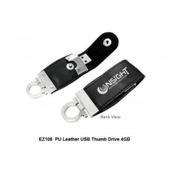 EZ108 PU Leather USB Thumb Drive - 4GB, Promotional Gifts, Promotional Gift, Singapore