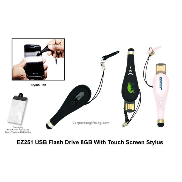 EZ251 USB Flash drive 8GB with Touch Screen Stylus, Promotional Gifts, Promotional Gift, Singapore