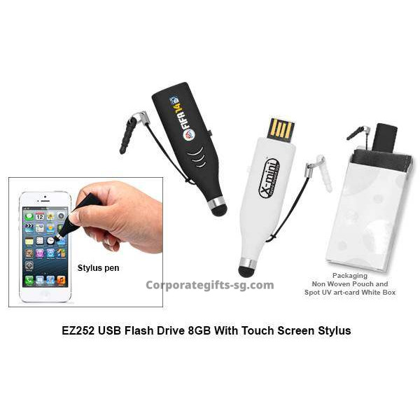 EZ252 USB Flash Drive 8GB with touch screen stylus, Promotional Gifts, Promotional Gift, Singapore