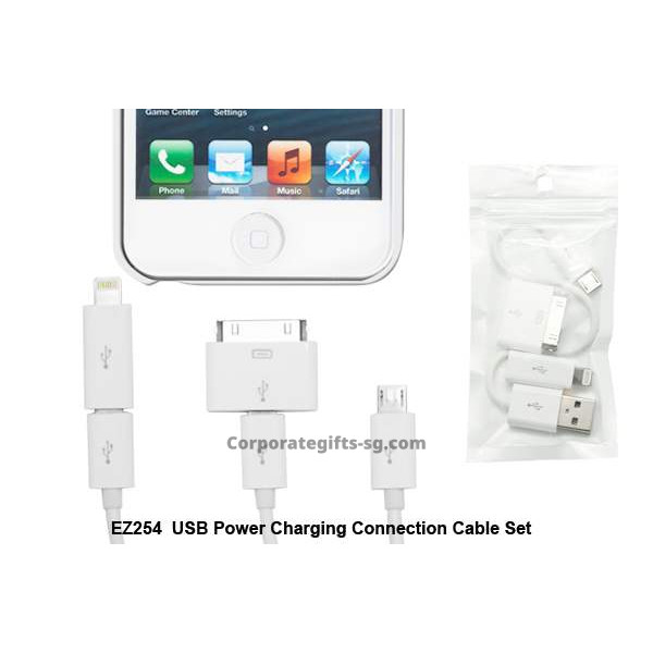 EZ254 USB Power Charger Connectors Cable Set, Promotional Gifts, Promotional Gift, Singapore