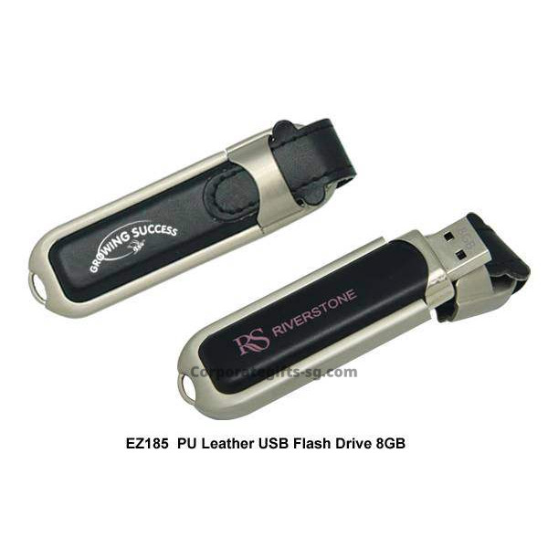 EZ185 PU Leather USB Flash Drive 8GB, Promotional Gifts, Promotional Gift, Singapore