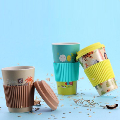 Bamboo Fiber Coffee Cup, Advertising Bottle | Cup, singapore corporate gifts
