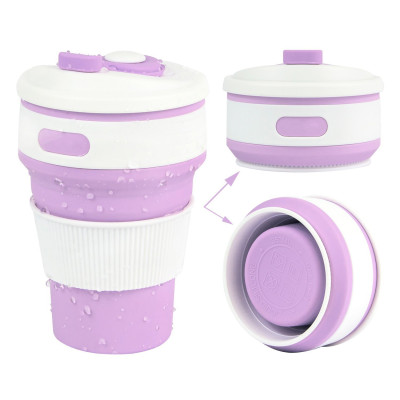 350ML Silicone Collapsible Coffee Cup, Advertising Bottle | Cup, singapore corporate gifts