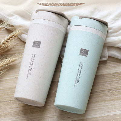 450ML Wheat Straw Double Insulated Cup, Green Gifts, singapore corporate gifts