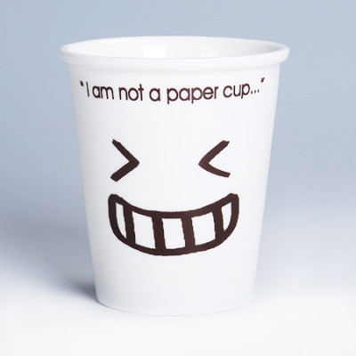 Small Size Eco-Ceramic Smile Cup, Ceramic Mug, singapore corporate gifts
