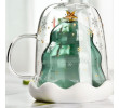 250ML Christmas-Tree Glass Mug, Promotional Glass, singapore corporate gifts