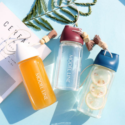 360ML Tassel Glass Bottle, Promotional Glass, singapore corporate gifts
