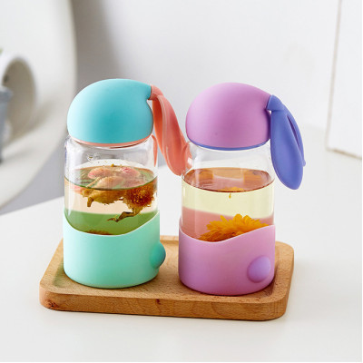 Rabbit Glass Bottle, Promotional Glass, singapore corporate gifts