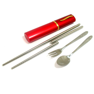 Stainless Environment Chopsticks Set, Cutlery Set, singapore corporate gifts