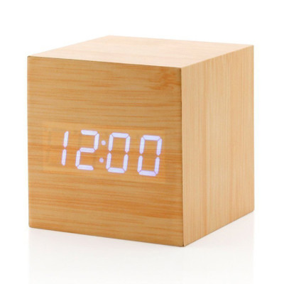 Wooden Digital Alarm Clock, Watch And Clock, singapore corporate gifts