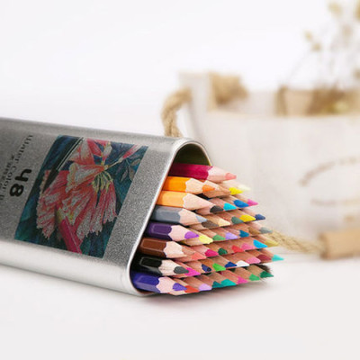 Color Pencil with Triangle Tin Box, Pencil | Crayon, singapore corporate gifts