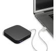 LED Dual Mirror Power Bank-Square, Power Bank, singapore corporate gifts