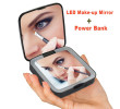 LED Dual Mirror Power Bank-Square, Power Bank, singapore corporate gifts