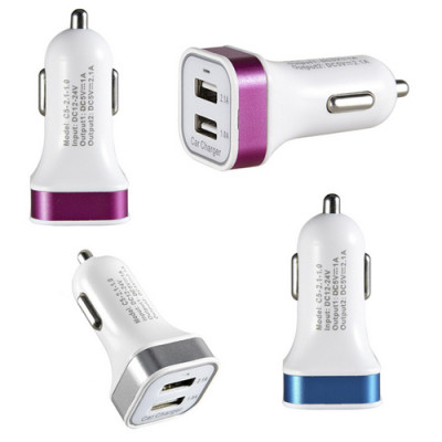 Dual-port USB Car Charger, Adapter, singapore corporate gifts