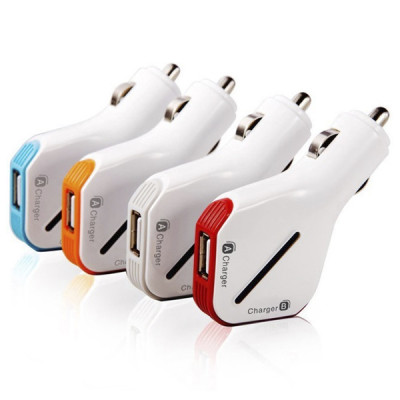 Dual-port USB Car Charger, Adapter, singapore corporate gifts