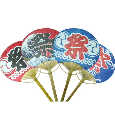 Bamboo Circular Fan, Hand Fan, singapore corporate gifts