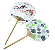 Bamboo Circular Fan, Hand Fan, singapore corporate gifts