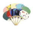 Bamboo Circular Fan, Hand Fan, singapore corporate gifts