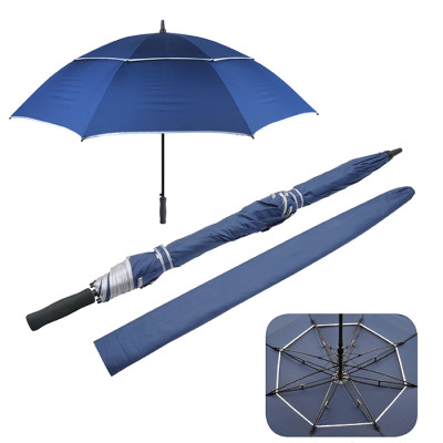 27 Double Sided Anti-wind Golf Umbrella, Straight Umbrella, singapore corporate gifts
