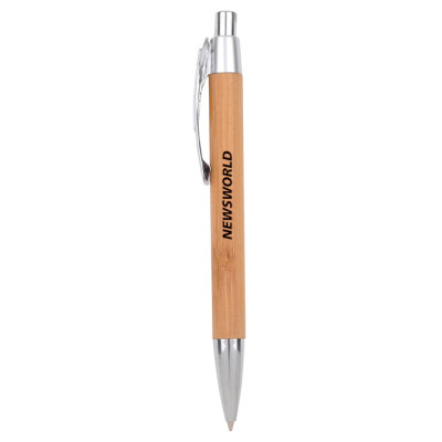 Bamboo Barrel Promotional Pen, Wooden Pens, singapore corporate gifts
