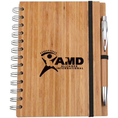 Eco-Friendly Bamboo Notebook, Gifts Set, singapore corporate gifts