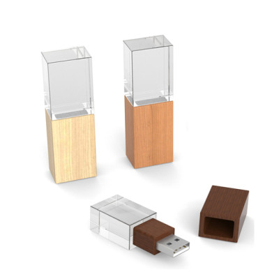 Bamboo Crystal USB Flash Drive, Small USB Flahs Drive, singapore corporate gifts